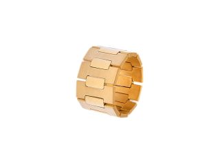 Ring Design 18kt Gelbgold Gr. 59 16,7g Handarbeit