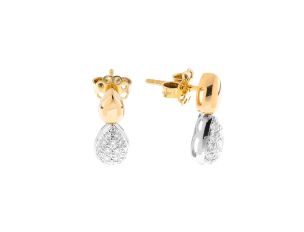 Ohrstecker Wempe 18kt Weißgold 18kt Gelbgold Diamanten 0,51ct 4,6g Box&Zertifikat