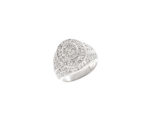 Ring 18kt Weißgold Diamanten 2,10ct 11,3g