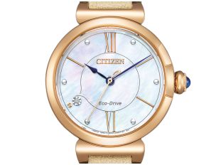 Citizen Elegant Diamant Perlmutt Ref.EM1073-18D Full Set Neu