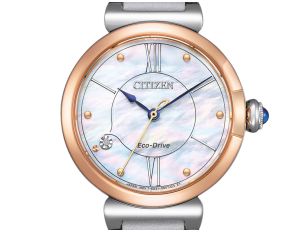 Citizen Elegant Diamant Perlmutt Ref.EM1074-15D Full Set Neu