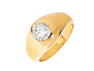 Ring 18kt Gelbgold Diamant 1,00ct 9,7g