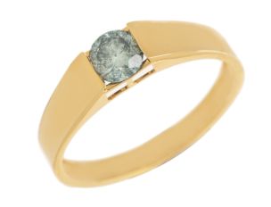 Ring Solitär 14kt Gelbgold Diamant 0,45ct 2,1g