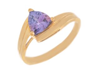 Ring 9kt Gelbgold Tansanit 2,3g 