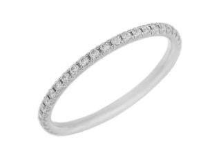 Tiffany & Co. Ring Memory 950 Platin 1,4g Diamanten 0,20ct mit Box