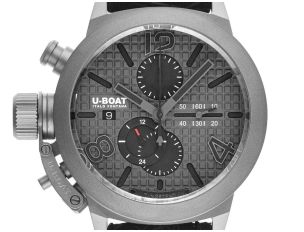 U-Boat Classico 45 Titanium Tungsten Gray Ref.3002 Full Set Neu