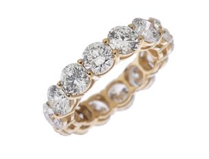 Ring Memory 18kt Gelbgold 4,0g Diamanten 6,50ct mit Zertifikat