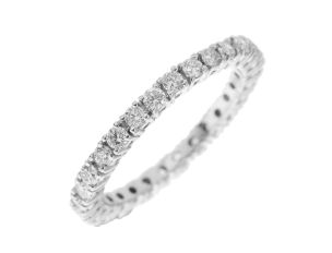 Ring Memory 14kt Weißgold 2,4g Diamanten 1,40ct