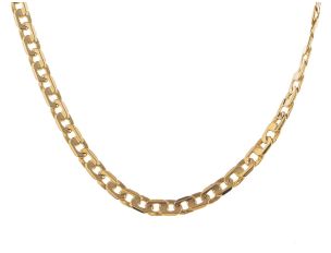 Halskette Panzer Design 18kt Gelbgold 33g 500mm Handarbeit