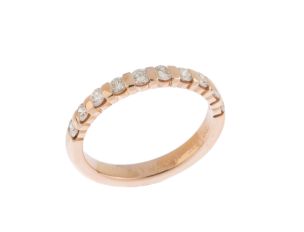 Ring Memory 14kt Roségold 3,5g Diamanten 0,50ct 