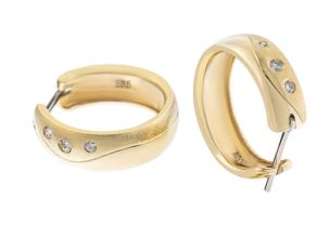 Ohrstecker 14kt Gelbgold 6,3g Diamanten 0,04ct 