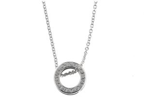 Bulgari Kette Catene mit Anhänger B Zero 1 18kt Weißgold 12,1g 420mm mit Box