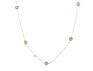 Halskette 18kt Gelbgold Perlmutt 3,6g 800mm 