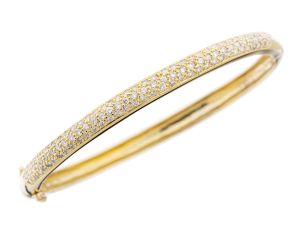 Armreif 18kt Gelbgold Diamanten 1,08ct 17,5g