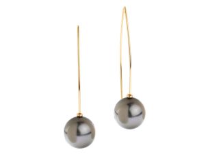 Ohrschmuck 18kt Roségold Tahiti Zuchtperlen 9,3g