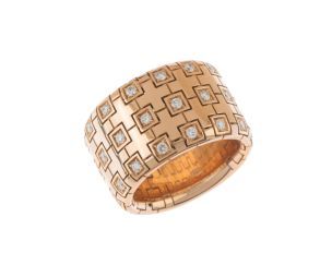 Ring 750 Roségold 20,1g Brillanten 0,99ct Handarbeit