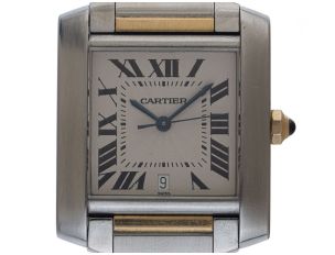 Cartier Tank Francaise GM großes Modell Ref.2302 Bj.1996 Full Set sehr gut Vintage 