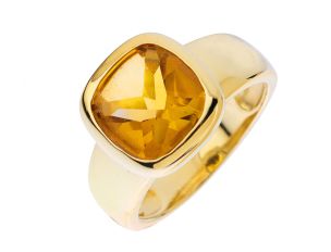 Ring 14kt Gelbgold 6,7g Citrin 