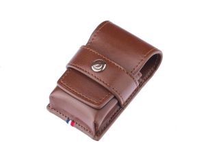 S.T. Dupont Feuerzeugetui Line D Leder Braun Ref.180124 Full Set 