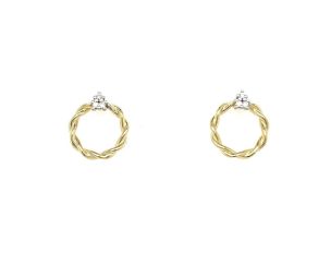 Palido Ohrstecker 14kt Gelbgold 1,9g Diamanten 0,03ct