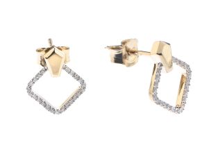 Palido Ohrstecker 14kt Gelbgold 1,2g Diamanten 0,14ct