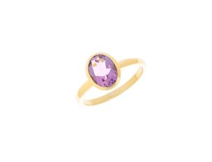 Ring 14kt Gelbgold 3,0g Amethyst 1,65ct 