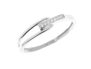 Palido Ring 14kt Weißgold 1,3g Diamanten 0,03ct 