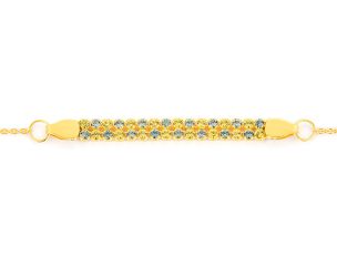 Armband Golden Reef 14kt Gelbgold 1,3g Saphir 