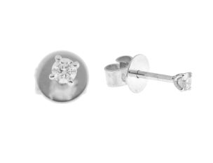Alberti Ohrschmuck 18kt Weißgold 0,9g Diamanten 0,10ct 
