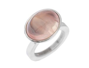 Ring 925 Silber 11,9g Rosenquarz