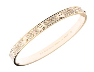 Cartier Armreif Love 18kt Gelbgold Diamanten 2,00ct 19cm mit Box