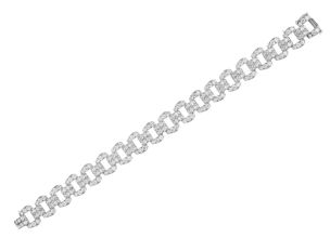 Armband 950 Platin Diamanten 9,64ct 175mm 25,7g