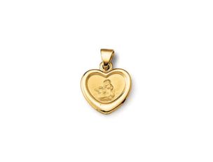 Palido Anhänger Herz Engel 14kt Gelbgold 0,5g