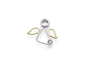 Palido Anhänger Engel 14kt Gelb/Weißgold 0,4g Diamanten 0,007ct