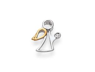 Palido Anhänger Engel 14kt Gelb/Weißgold 0,4g Diamanten 0,007ct