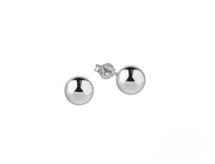Palido Ohrschmuck Kugel 14kt Weißgold 0,4g 5mm 