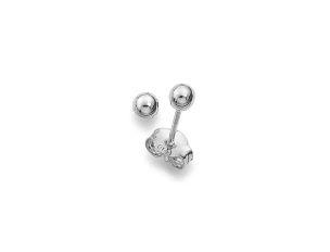 Palido Ohrschmuck Kugel 14kt Weißgold 0,3g 3,0mm 