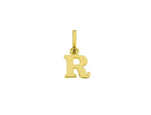 Palido Anhänger Buchstabe "R" 14kt Gelbgold  0,2g 6,0mm
