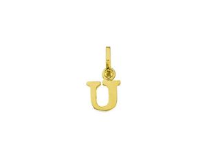 Palido Anhänger Buchstabe "U" 14kt Gelbgold  0,2g 6,0mm