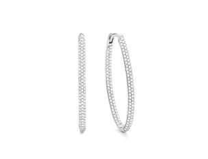 Facet Ohrschmuck 18kt Weißgold 4,0g Diamanten 0,80ct