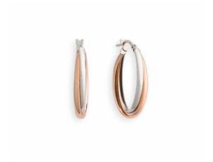 Palido Ohrschmuck Creolen 14kt Rosé/Weißgold 2,5g