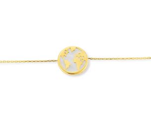 Palido Armband 14kt Gelbgold 0,8g Perlmutt