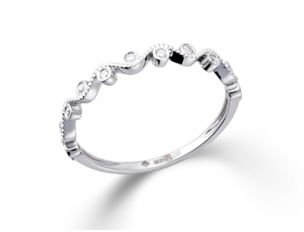 Palido Ring 14kt Weißgold 1,08g Diamanten 0,09ct 