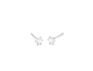 Ohrstecker Solitär 950 Platin 1,4g Diamanten 0,20ct