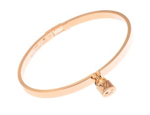 Louis Vuitton Armreif Anhänger Schloss 18kt Roségold 25,96g