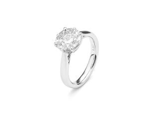 Ring 18kt Weißgold 5,7g Diamanten 0,95ct Neu