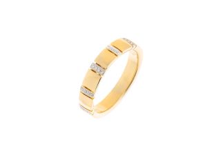 Palido Ring 18kt Gelbgold Diamanten 0,06ct 5,1g Neu