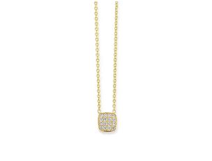 Palido Halskette 18kt Gelbgold 1,9g Diamanten 0,07ct 410mm