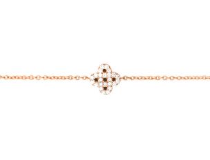 Palido Armband 18kt Rotgold 1,1g Diamanten 0,07ct 180mm 