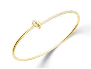 Palido Armreif 18kt Gelbgold 9,1g Diamanten 0,48ct 175mm